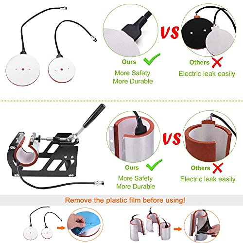 Seeutek 8 in 1 Heat Press Machine 12x15 inch Digital T Shirt Pressing Machine 360-Degree Swing Away Multifunctional Tshirt Press Machine Heat Seeutek