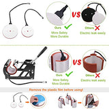 Seeutek 8 in 1 Heat Press Machine 12x15 inch Digital T Shirt Pressing Machine 360-Degree Swing Away Multifunctional Tshirt Press Machine Heat Seeutek