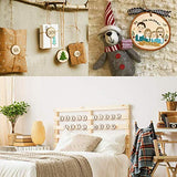 CertBuy 50 Pcs Natural Wood Slices 4 Inches, Undrilled Round Wood Tree Slices, Crafts Wooden Circles with Bark for Wedding Centerpiece, DIY Projects, CertBuy