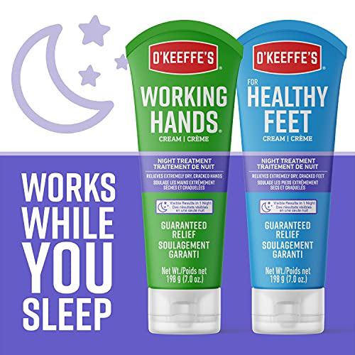 O'Keeffe's Working Hands Night Treatment Hand Cream, 7 oz Tube, (Pack of 1) O'Keeffe's