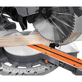 RIDGID 15 Amp Corded 12 in. Dual Bevel Sliding with 70 Deg. Miter Capacity and LED Cut Line Indicator RIDGID