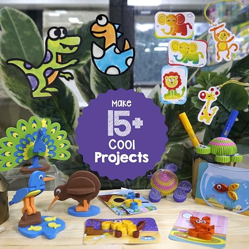  Imagimake Clay Murals Dino - Modeling Clay for Kids - Arts and  Crafts for Kids Ages 6-8 - Air Dry Clay for Kids - Gifts for 5, 6, 7, 8 Year