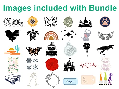 Cricut Joy Machine & Digital Content Library Bundle - Includes 30 images in Design Space App - Portable DIY Smart Machine for creating customized Cricut