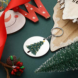 Round Sublimation Ornaments 2 Inch Christmas Blank Ornaments Wooden Hardboard Ornament Christmas Tree Round Hanging Ornaments for DIY Handicrafts Jetec