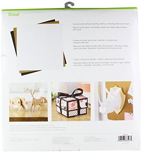 Cricut KRAFTBOARD Sampler 12x12 (30), 12" x 12", - WoodArtSupply