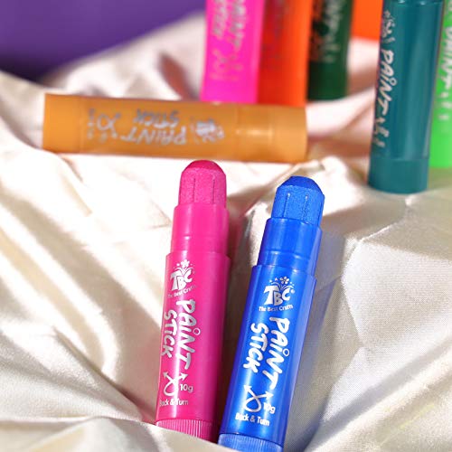 TBC The Best Crafts Paint Sticks,12 Classic Colors, Washable Paint, Non-toxic, Tempera Paint Sticks for Kids and Students TBC The Best Crafts