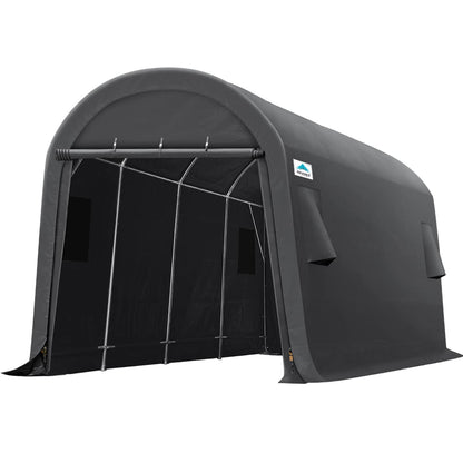 ADVANCE OUTDOOR 10x20 ft Heavy Duty Carport Outdoor Patio Anti-Snow Large Space Canopy Storage Shelter Shed with 2 Roll up Zipper Doors & Vents for