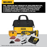 DEWALT 20V MAX XR Multi-Tool Kit, Oscillating Tool, 6-Speed, Quick Blade Change for Multi-Tool Needs, Cordless (DCS356D1) DEWALT