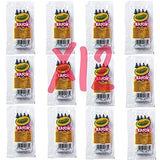 Crayola 4 Pack Full Size Crayons Party Favors Bundle of 12 4 Packs (Contains Blue, Red, Green, Yellow) Crayola