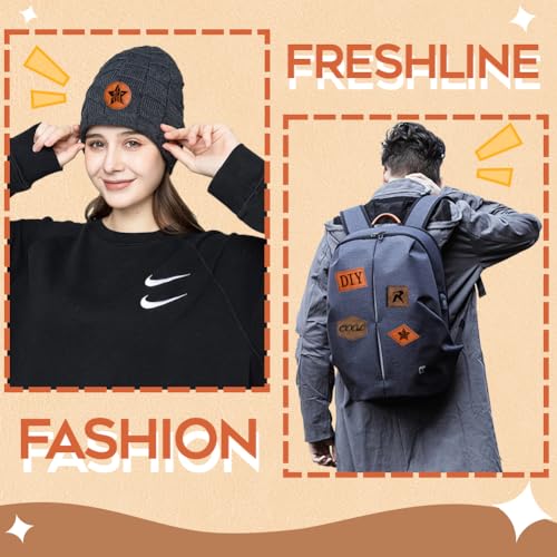 120PCS Blank Hat Patches Laserable Square Rustic Leatherette Patch Adhesive Faux Leather Patches Blanks for Hats Fabric Custom Repair Sew Laser Bestlabel