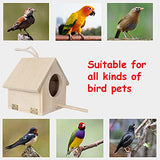 Wren Bird House, Pack of 2 Hanging Birdhouse for Outside, Wooden Nests Box Garden Patio DIY Decorative for Swallow Sparrow Hummingbird Finch Throstle Tfwadmx