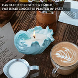 Wehous Unique Holder Resin Molds Silicone, Wave Shell Tray Silicone Mold, Bowl Epoxy Resin Casting Mold for DIY Jewelry Plate Candle Holder Candy Wehous