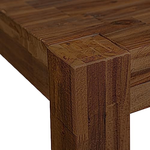 East West Furniture LM7-0N-T Lismore Dining Room Rectangle Rustic Wood Table, 40x72 Inch, Walnut