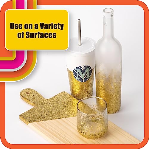 Mod Podge CS27593 Dishwasher Safe Glitter Gold, 8 fl oz Multi-Purpose Formula, Perfect for Easy to Apply DIY Arts and Crafts Mod Podge