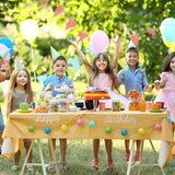 BESTOYARD Happy Birthday Wooden Sign Unfinished Wooden Cutout Letters Plaque Hanging Signs for Baby Shower Wedding Birthday Wreath Home Door Wall BESTOYARD