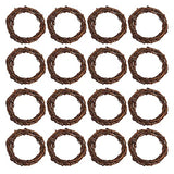 Grapevine Wreath Set, Marrywindix 16 Pieces Natural Vine Branch Wreath Christmas DIY Rattan Wreath Garland for Christmas Holiday Craft Wedding Decor Marrywindix