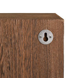 Ikee Design Wooden Wall-Mounted Display Shelves Rack for Collectibles-Figures,Shot Glasses,Spice Can,Cosmetics or Perfume-5 Adjustable Height Ikee Design