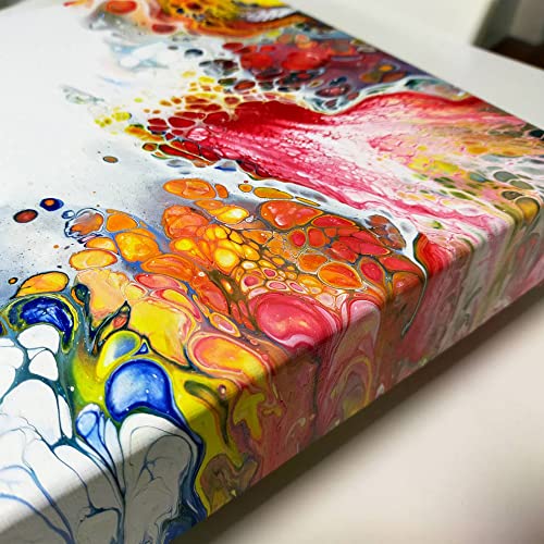 I.KONST All-in-One Cell Effect Pouring Acrylic Paint - For Flow Art, Fluid Art, Drip Art, Splatter Paint, Cell Painting (1, 6) I.KONST