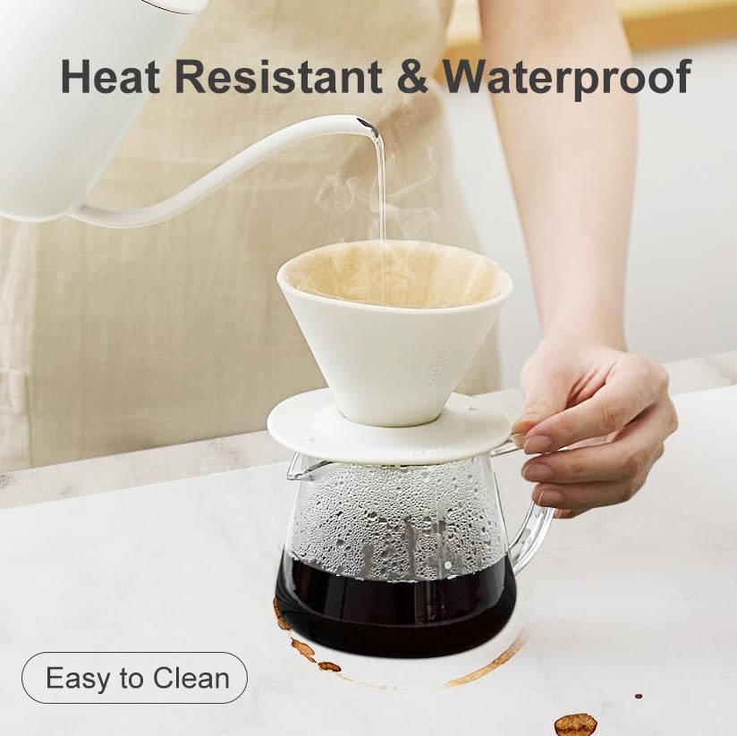 Silicone Mats for Kitchen Counter, Treerit 47.24"x 23.62" Extra Large Silicone Mat, Non-slip Heat Resistant Kitchen Counter Mat, Quartz Countertop Treerit