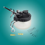 4 Set Airbrush Cleaning Kit Airbrush Cleaning Pot with Air Filter Mat and Holder,Nozzle Cleaning Needle,5pcs Brushes Set,5pcs Dredging Needles Kit Spedertool