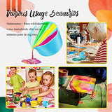 Split Cups for Paint Pouring 4 Pcs Silicone Paint Pour Cup with 2-5 Channels Dividers Pour Painting Supplies Painting Tools Silicone Cups for Resin Zubebe