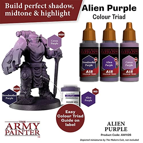 The Army Painter Warpaint Air Alien Purple - Acrylic Non-Toxic Heavily Pigmented Water Based Paint for Tabletop Roleplaying, Boardgames, and Wargames - WoodArtSupply