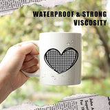 Tintnut Houndstooth Permanent Vinyl Roll - 12 inch x 5ft, Patterned Adhesive Vinyl Compatible with Cricut Machine, Black and White Permanent Outdoor Tintnut