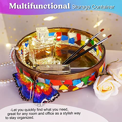 LET'S RESIN Large Epoxy Molds, 8'' for Succulent Pot, Round Silicone Molds for Casting Resin, Plaster, Concrete Cement, DIY Jewelry, Makeup Storage LET'S RESIN