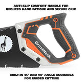 GreatNeck 74003 15 Inch Aggressive Tooth Handsaw, Aluminum Frame, Wood Saw, Branch Cutter, PVC Cutter, Tree Saw, Handsaw for Wood, Hand Saw for Trees Great Neck