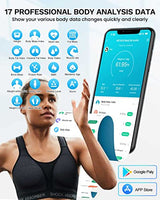Smart Scale for Body Weight, Digiatl Weight Scale with Large LCD Display, 17 Body Composition Analyzer Sync to APP, Bathroom Body Fat Scale for BMI, HEYAXA