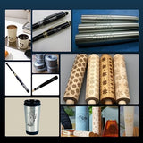 Laser Rotary Roller, Creality 360° Laser Engraver Y-axis Rotary Module for Engraving Curved Surface Objects, Diameter 5mm to 120mm Cylindrical & Creality