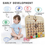 Wooden Calendar,Montessori Calendar for Kids to Learn Seasons, Toddler Preschool Calendar,Preschool Calendar for Kids Learning at Home and Classroom N.thr