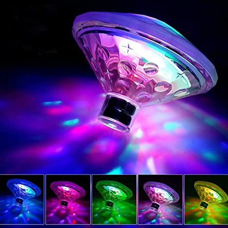 QIAONIUNIU Floating Pool Light for Pool Party Decor or Pond Décor, Hot Tub Light, Glow Bath Toys with Colorful Lights QIAONIUNIU