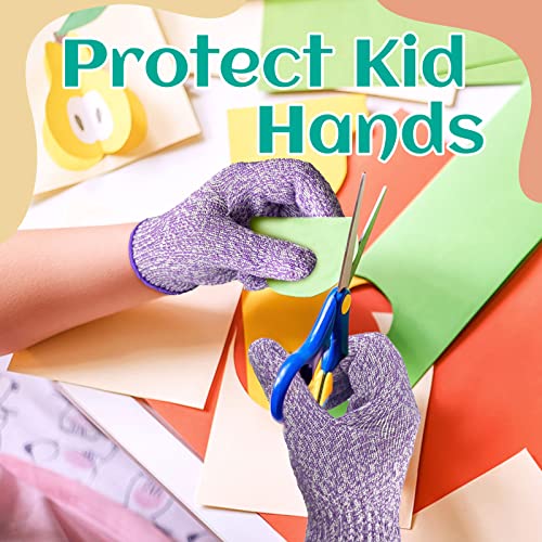 Evridwear Cut Resistant Gloves for Kids 7-9 Years, Level 5 Protection Cutting Gloves Food Grade for Cooking, Whittling, Wood Carving, Gardening and Evridwear