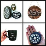 FLYMAX White Paint Pen, 6 Pack 0.7mm Acrylic White Permanent Marker White Paint Pens for Wood Rock Plastic Leather Glass Stone Metal Canvas Ceramic FLYMAX