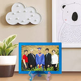 Resin Mold for Photo Frame, Picture Frame Silicone Molds with Stand Holder, Rectangle & Oval Frame Molds for Resin Casting, DIY Personalized Photo Actvty