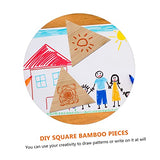 MAGICLULU 5pcs DIY Hand Painting Triangle Wood Slices Unfinished Wood Chip Rustic Wood Slices Kids Crafts Wood Log Wood Cutout Shapes Toys for Kids MAGICLULU