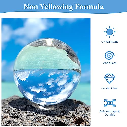 Epoxy Resin 34OZ - Epoxy Resin Kit, Crystal Clear Epoxy Resin Kit - Not Yellowing, No Bubble, Self Leveling, High-Gloss, Casting & Coating for DIY FUHITIM