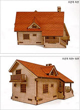 Desktop Wooden Model Kit Garden House A with a Large Deck by YOUNGMODELER by Young Modeler Young Modeler