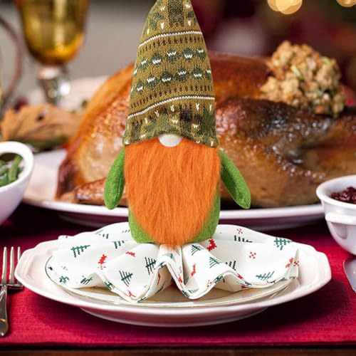 MAGICLULU 1 Set Gnome Beards Handmade Dwarf Beard with Wooden Balls Christmas Fluffy Fuzzy Craft Beards for Home Party Decor