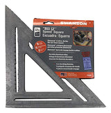 Swanson Tool Co., Inc Swanson T0108 Big 12 Speed Square Layout Tool with Blue Book, Plain gradations, 12-Inch Swanson Tool Co., Inc