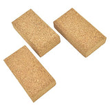 EMILYPRO Cork Sanding Blocks 4-1/4"x 2-3/8" x 1-3/16" Hand Sanding Tool for sandpaper - 3pcs EMILYPRO