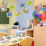 chiazllta 24 Packs Easter Kids' Craft Kits DIY Picture Frame Craft Spring Easter Art Activities Home School Classroom Game Bulletin Board Easter chiazllta