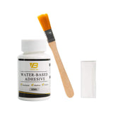 Gilding Adhesive Kit, Gold Leaf Sheets Glue, Gold Foil Paint for Craft Art, Epoxy Resin, Glass, Wood Use（90 ml + Brush + Gloves) YongBo