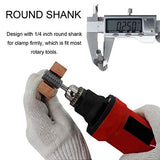 Rotary Burr Rasp Set - 5Pcs Wood Carving File Drill Bits, 1/4 Inch Round Shank Chisel Shaped Embossed Grinding Head DIY Woodworking Power Tools for JONMON