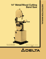 DELTA 14 Inch Wood-Metal Band Saw 28-303 Instructions & Parts Manual WoodArtSupply