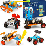 STEM Science Kits for Kids 5-8 8-12, Robot Building Kit, Build a Car Crafts for Boys, Engineering Activities Electronic Toys, Electric Science WESAYEE