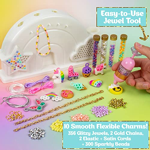 Just My Style Glitzy Pop Jewel Pen Sparkling Charm Studio, Gem Your Own Accessories, Gemming Kit for DIY Jewelry Charms, Great Girl’s Night Activity - WoodArtSupply