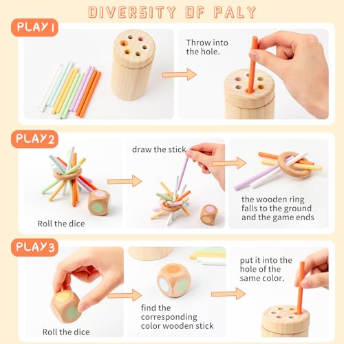 Busy edition Montessori Toys for Babies 6 Months to 3 Year Old,Baby Sensory Fine Motor Skills Toys for Toddlers 1 2 3 Year Old, Wooden Toddler