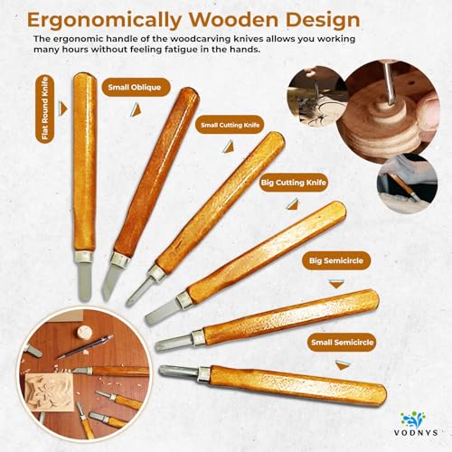 Wood Carving Kit 27PCS Wood carving Tools Sculpting Tools Carving knife kit Wood Chisel Knife whittling knife kit wood working tools vodnys